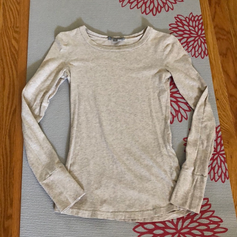 Rubbish oatmeal long sleeve shirt